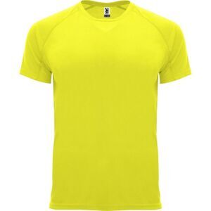 Roly Mens Bahrain Short-Sleeved Sports T-Shirt / Fluorescent Yellow